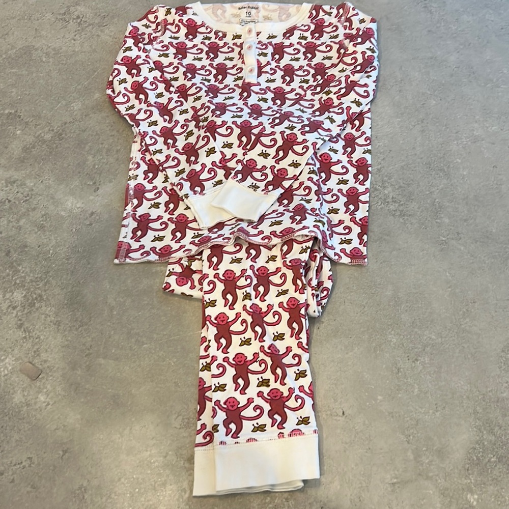 Roller Rabbit Pink Monkey Pajamas